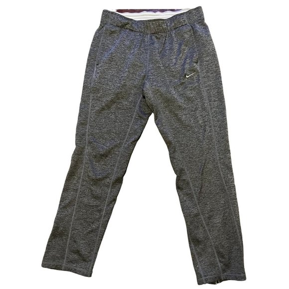 Nike Therma-Fit men's gray sweatpants size small elastic waist - Picture 1 of 8